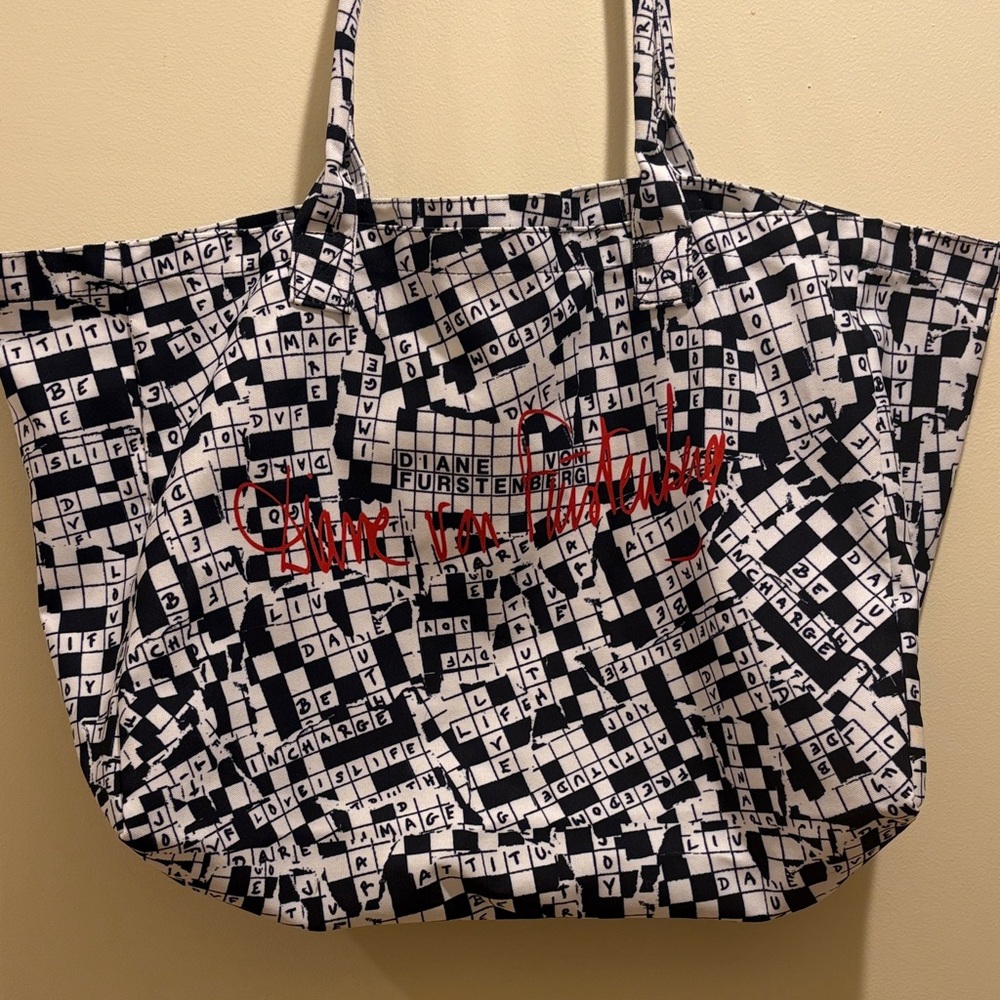 Diane Von Furstenberg Crossword Pattern Tote